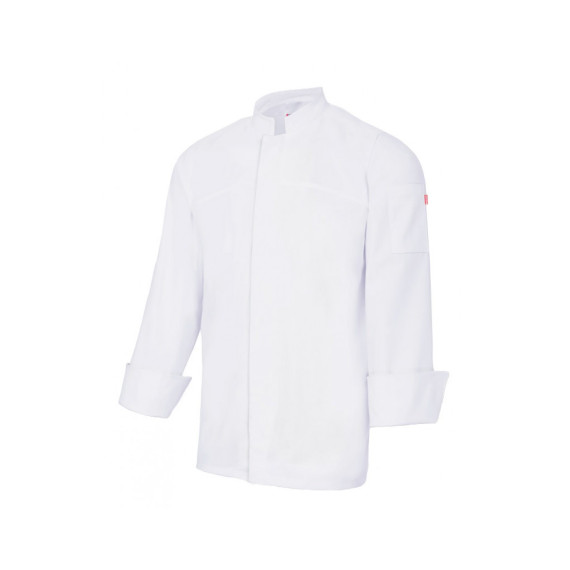 Chaqueta de cocina Stretch con cierre central Serie 405208S
