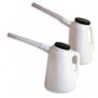 Bicchiere Misuratore in Plastica per Olio 2 Litri con Tubo Flessibile | METALWORKS