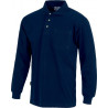 Long sleeve industrial polo shirt with interior seam covers WORKTEAM S6508