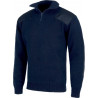 Thick knit turtleneck cotton sport sweater WORKTEAM S5502