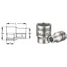 Chaves de vaso 1/2 aço inox.