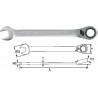Combination wrenches with reversible ratchet