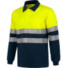 Polo ignífugo e antiestático com alta visibilidade WORKTEAM S6591 Work Flame