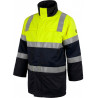 Flame retardant, antistatic parka with protection for welding and electric arc, high visibility WORKTEAM B3791