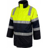Parka ignífuga, antiestática com proteção para soldadura e arco elétrico, de alta visibilidade WORKTEAM B3791