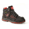 Botas nobuck pretas de ação com faixas refletoras SAFETOP Erandio