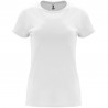 T-shirt féminin à manches courtes à col rond en canale 1x1 CAPRI ROLY