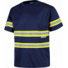 Short sleeve work t-shirt with reflective tapes WORKTEAM C3936