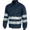 High resistance jacket with reflective tapes WORKTEAM Combi B1107