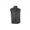 Wattierte Multitaschenweste Modell Colt aus 65% Polyester und 35% Baumwolle in Schwarz COFAN