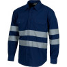 Long sleeve shirt with reflective tapes WORKTEAM Combi B8007