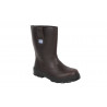 Botte en cuir doublée de sécurité S3 Modèle Megan Couleur Marron - Tailles de 37 à 47 COFAN