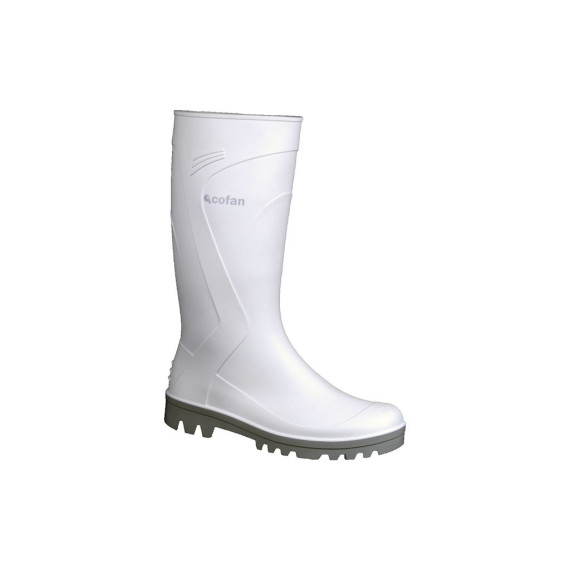 Bota de agua blanca PVC, tipo alimentación