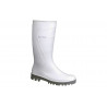 Bota de Água cano Alto Fabricada em PVC Cor Branca e Sola Antiderrapante COFAN