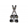 Fall arrest harness for suspension work