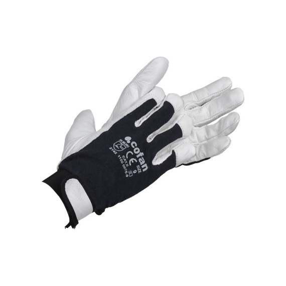 Luvas de peles flores vêm e de volta com velcro fechar (12 unds)
