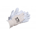 Guantes de Piel Flor Vacuno y Dorso Tela (12 Unds)