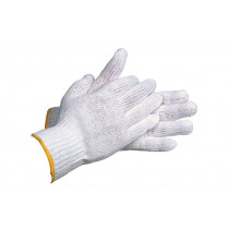 Gants en tricot de coton C / Fist élastique (12 UNDS)