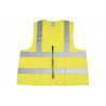 High visibility Yellow Vest with central zipper Various Sizes COFAN