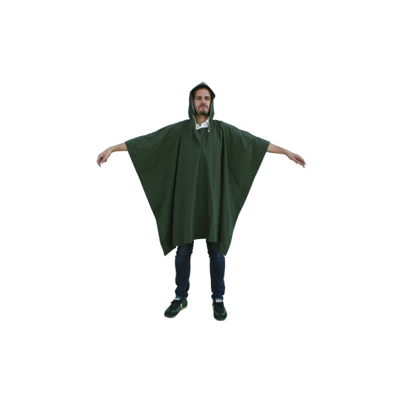 PVC-Grünwasser-Poncho / Polyester-Einzelgröße