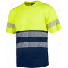 Short sleeve t-shirt with high visibility reflectors Touch Cotton WORKTEAM C6040