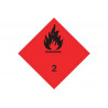 Señal de materias peligrosas Peligro de incendio Clase 2 COFAN