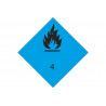 Adhesive sign of Materials that, in contact with water, give off flammable gases COFAN