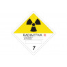Adhesive sign for hazardous materials Radioactive Material III COFAN