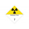 Adhesive sign of hazardous materials "Radioactive" COFAN