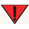 Adhesive sign Danger High temperatures (hazardous materials) COFAN
