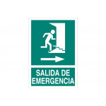 Signal Evacuation PICTORAMA AND TEXT-Emergency output right arrow