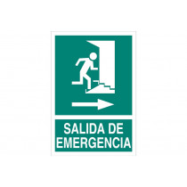 Signal Evacuation PICTORAMA AND TEXT-Emergency output right arrow