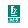 Señal evacuación Salida de Emergencia puerta izquierda COFAN