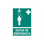 Señal de evacuación pictorama y texto - Ducha de Emergencia