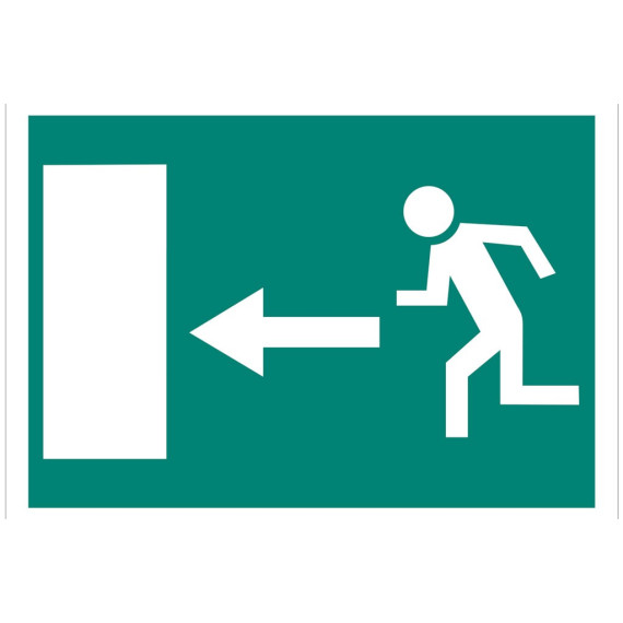Segnale SOLO Solo Pictomae - Emergency Exit "Sinistra" freccia