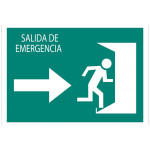 Segnale Evacuation Solo Pictoma - Emergency Output "Destra" Testo