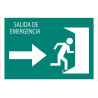 Señal evacuación solo pictorama - Salida emergencia "Derecha" texto