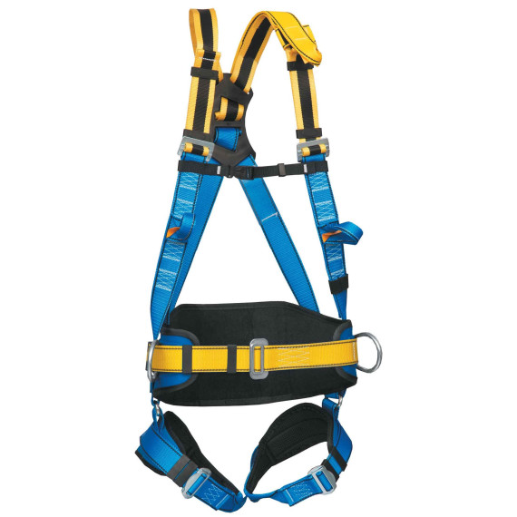 P60e elástico anticode harness com cinto EN361 e EN358