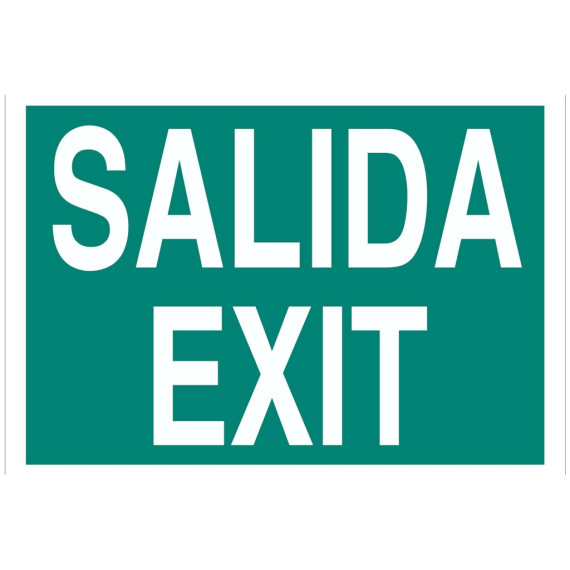 Sign Evacuation Solo Text - Exit / Exit