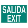 Señal evacuación solo texto - Salida / Exit