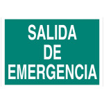 Evacuação de sinal apenas texto - saída de emergência