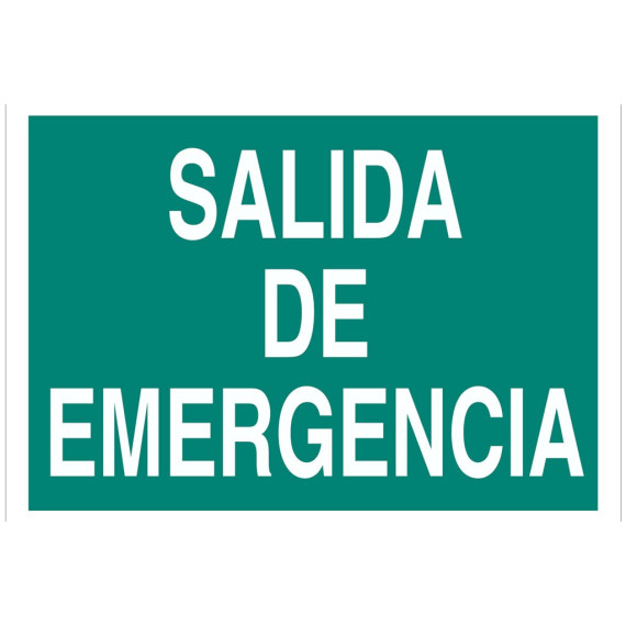 Evacuação de sinal apenas texto - saída de emergência