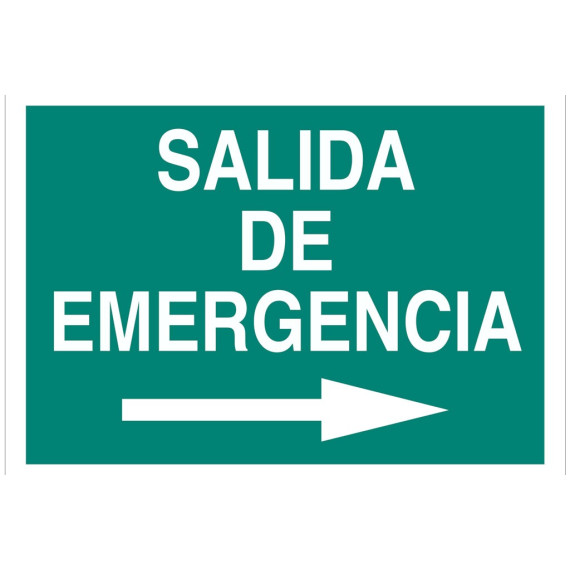 Signal Evacuation Solo Text - Right emergency exit