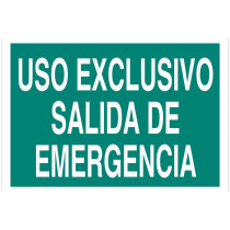 Signal Evacuation Only text - Exclusive use Emergency output