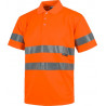 Technical polo with reflective tapes WORKTEAM C3880