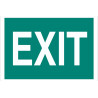 Signal d'évacuation à texte unique Exit (tailles différentes)