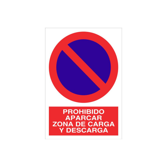 Pictogram and text signal-Parking Zone Load and download
