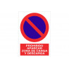 No parking sign for loading and unloading zone COFAN