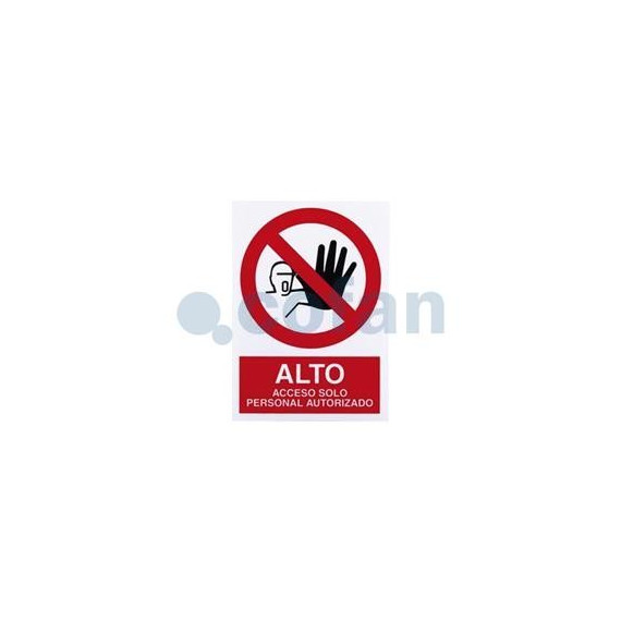 Prohibited Sign Pictogram and Text - High Authorized Personal Access