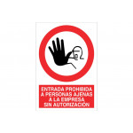 Pictogram and text sign
